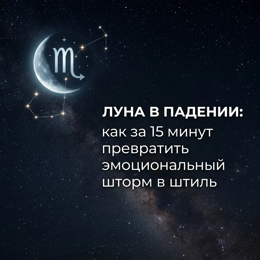 Луна в падении: как за 15 минут превратить эмоциональный шторм в штиль (практика внутри)