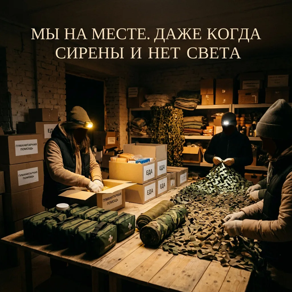 Мы на месте. Даже когда сирены и нет света.