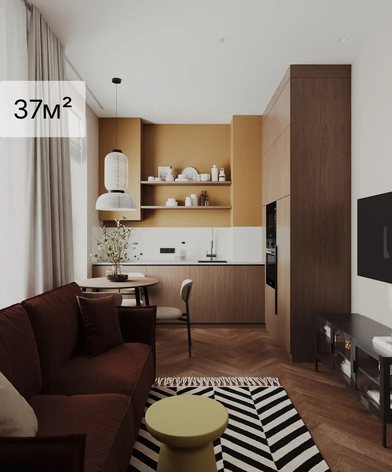37 м² квартира, г. Москва, ЖК Символ.