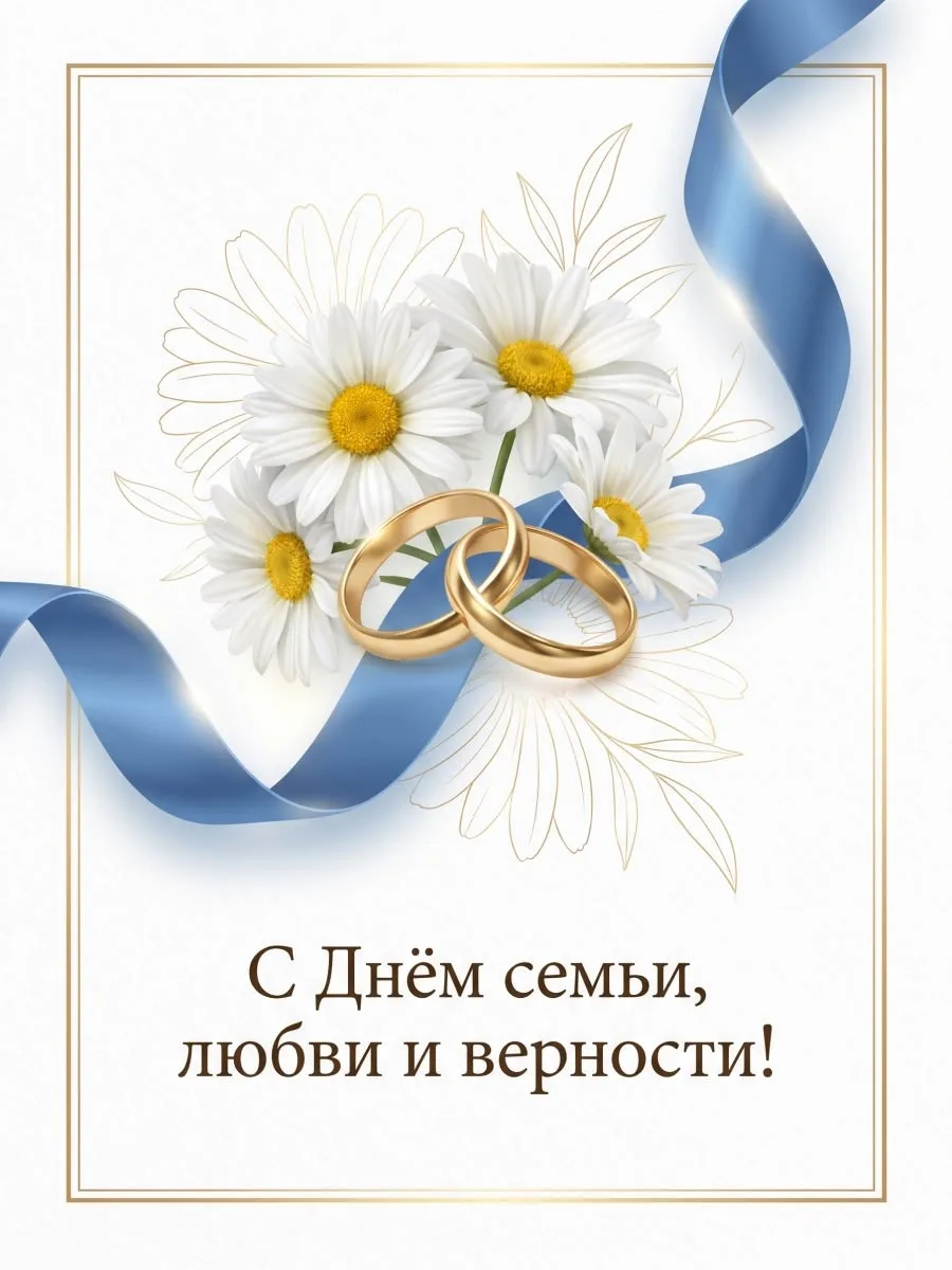 С праздником — с Днём семьи, любви и верности!