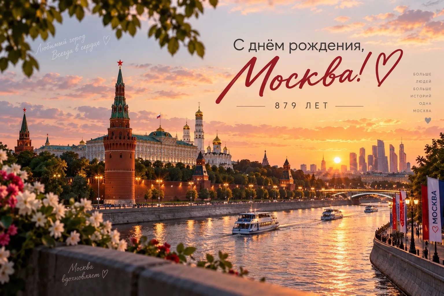 ❤️ С днём рождения, Москва!