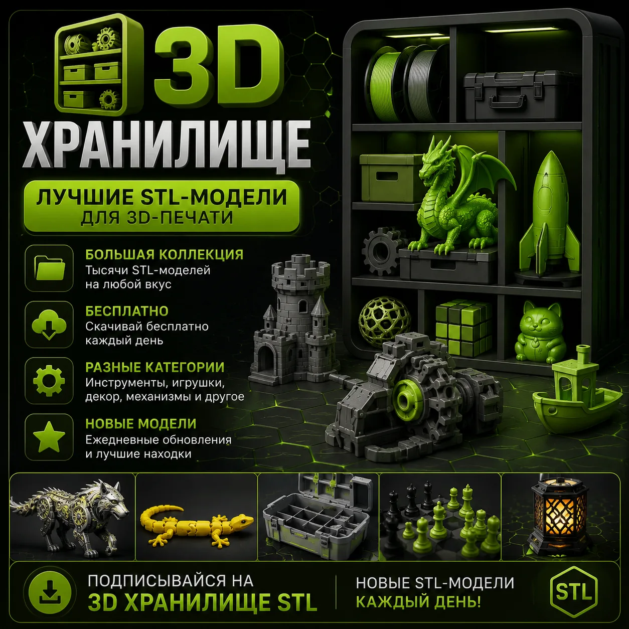 📦 Самые крутые STL-модели — в одном месте.

В 3D Хранилище STL каждый день публикуются лучшие наход