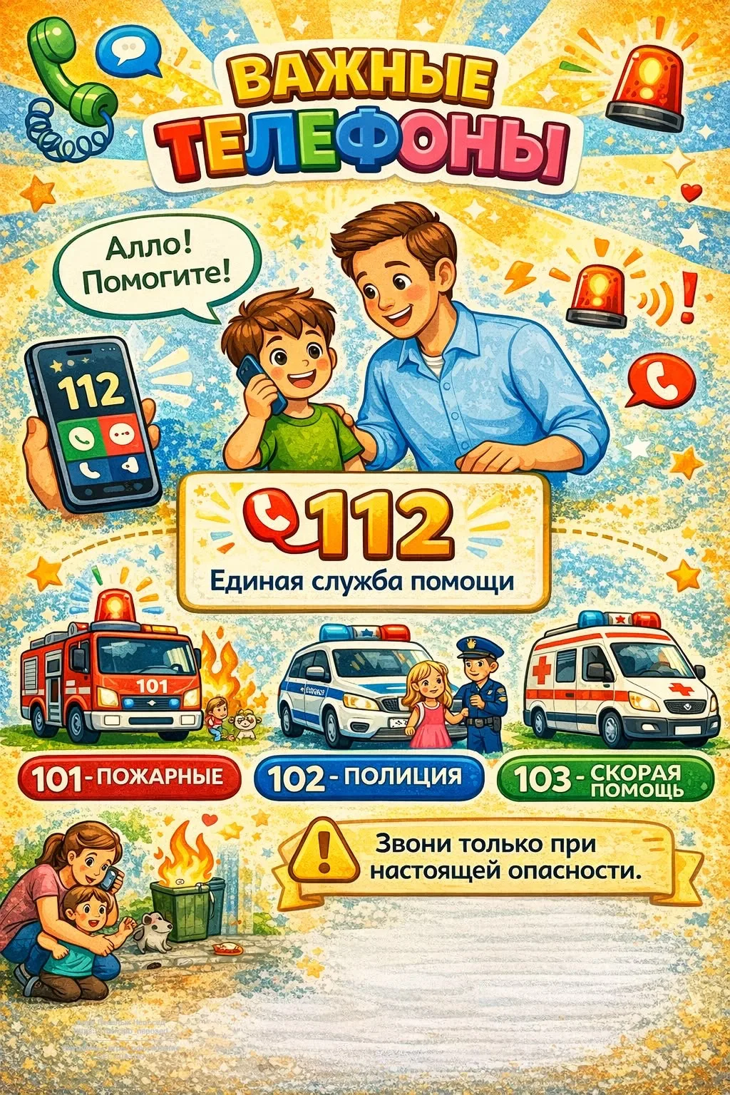 ‼️ Полезные контакты: номера служб спасения всегда под рукой 🫱🏼‍🫲🏽

Умение быстро сориентировать