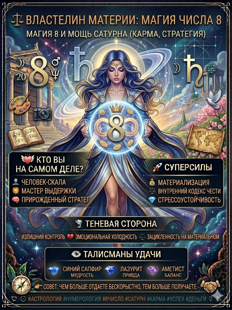 ⚖️ Властелин Материи: Магия числа 8