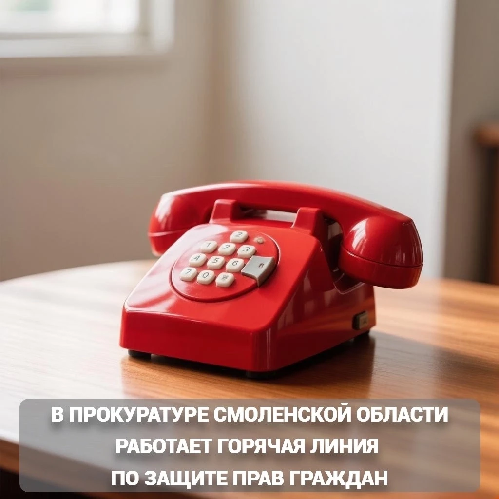 ✅ С июля по сентябрь в прокуратуре Смоленской области функционирует «горячая линия» для оказания пра