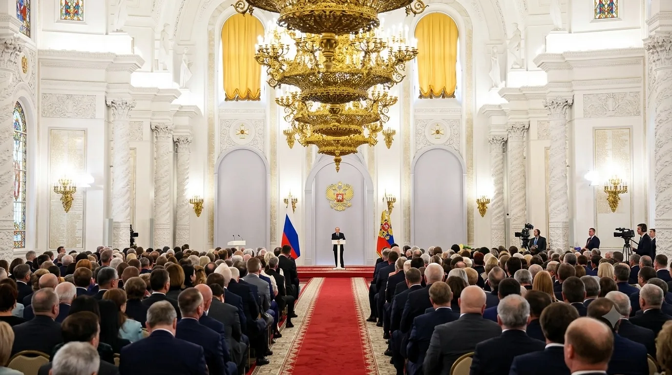 🇷🇺 В Георгиевском зале Большого Кремлёвского дворца Владимир Путин встретился с депутатами Государ