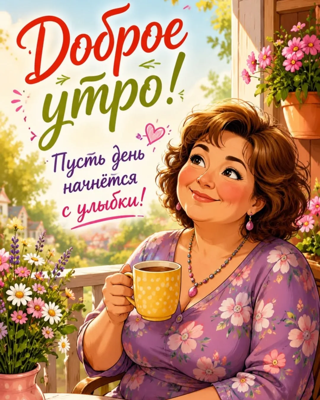 Пусть сердце поёт, душа светится, а мысли улыбаются! Доброе утро!