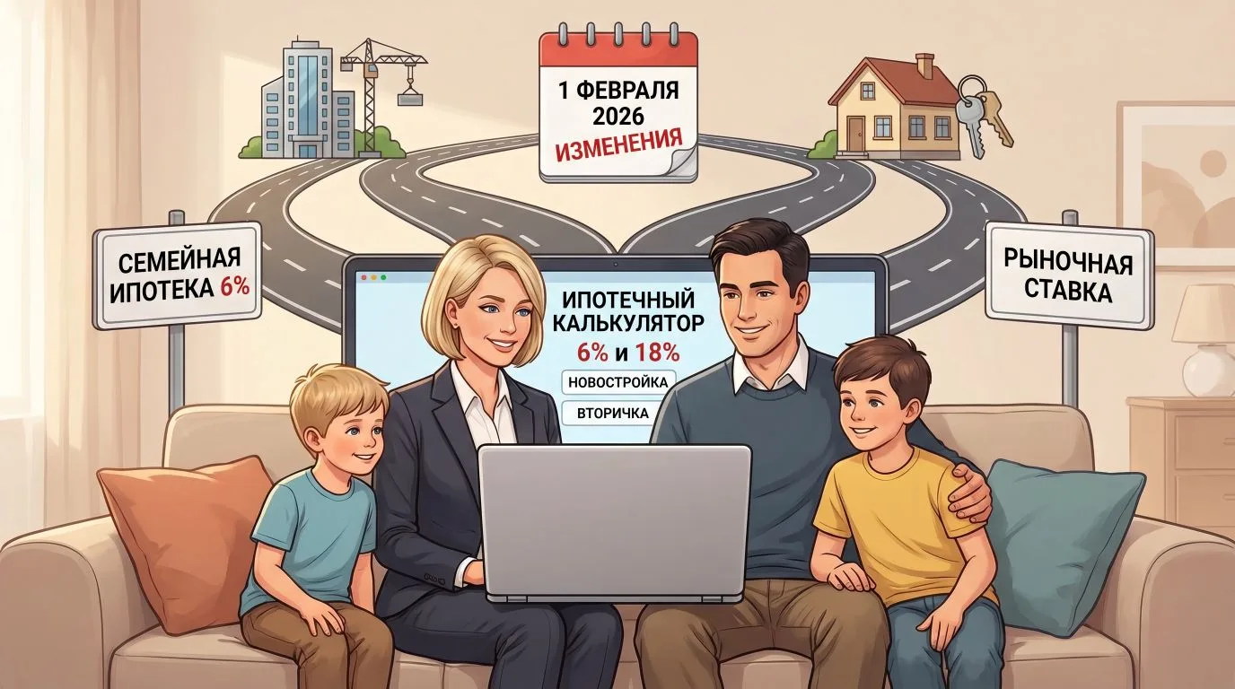 Семейная ипотека 2026 после ужесточения: одна льготная ипотека на семью и обязательные ...