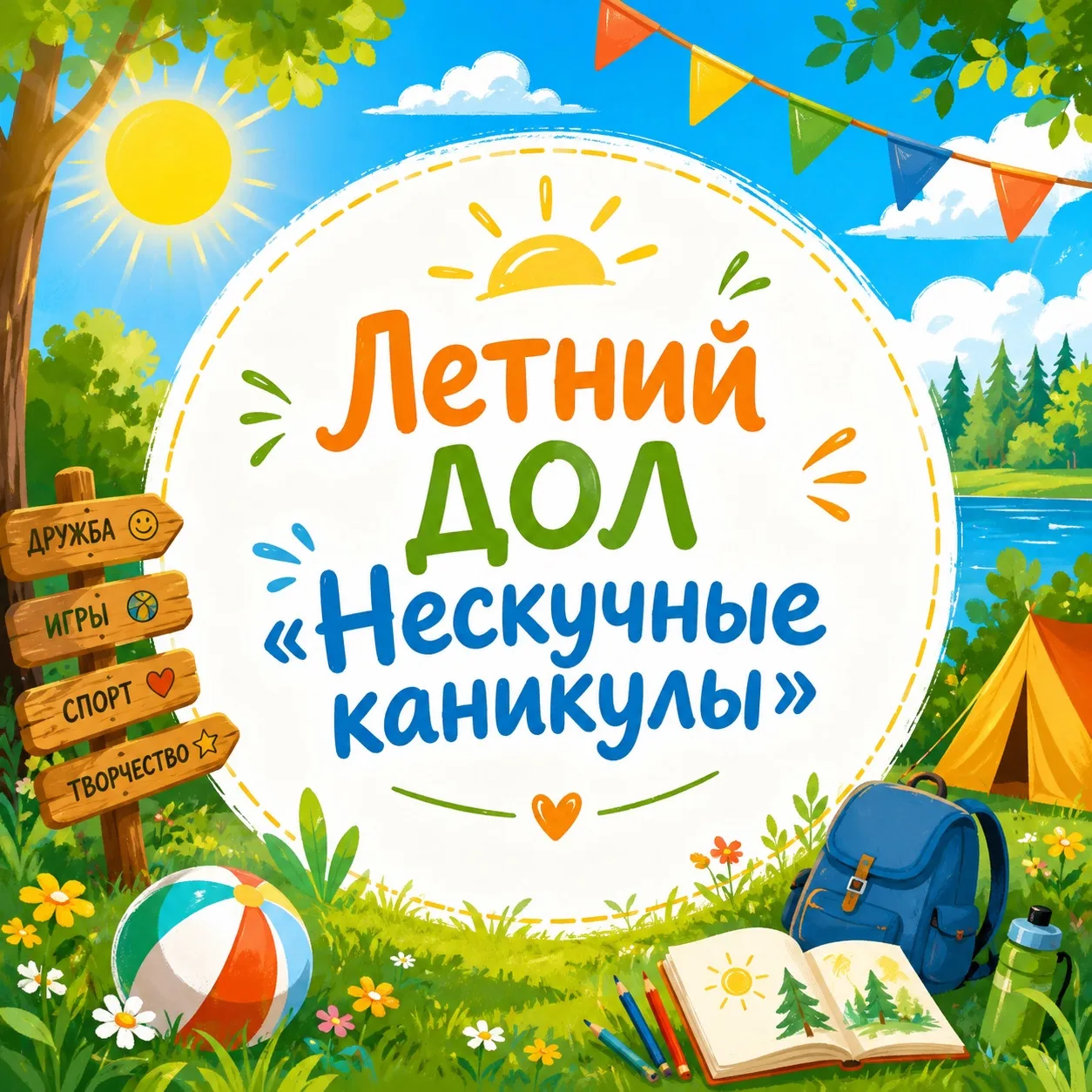 🎉 Вторая смена ДОЛ «Нескучные каникулы» стартует уже 8 июня 🎉