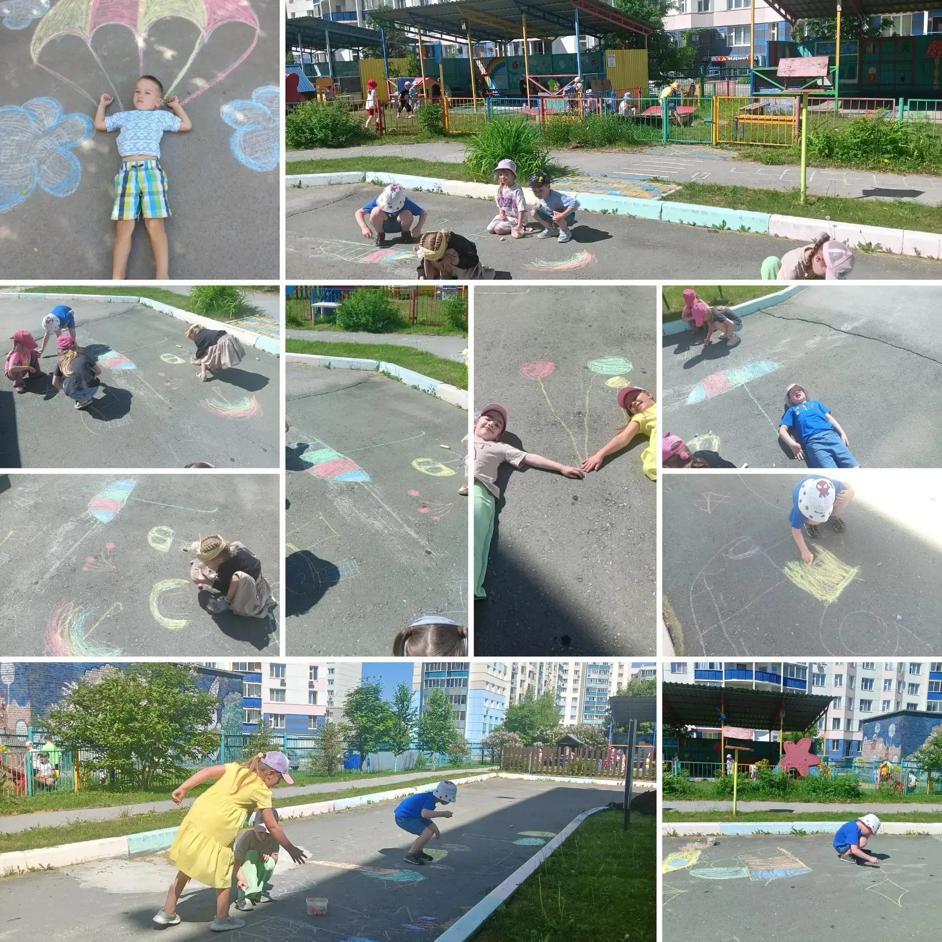 День цветного мелка🖍
Лето🌞 - страна вечного детства, прекрасная пора! 
Солнце, тепло, свежий возду