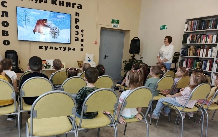В очередной раз малыши из детского сада «Страна детства» пришли к нам на игровую программу «Медвежий