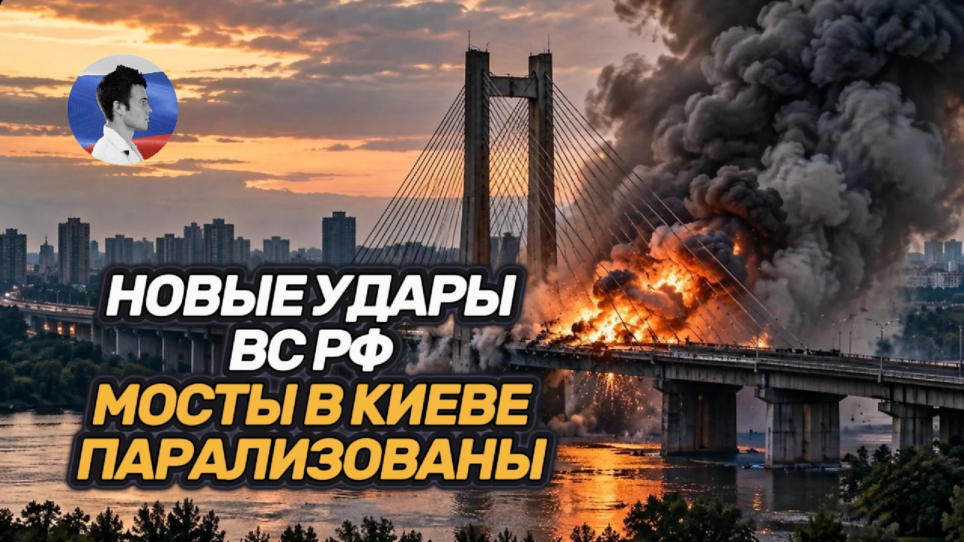 ВС РФ парализовали основные мосты в Киеве. Город встал в пробках