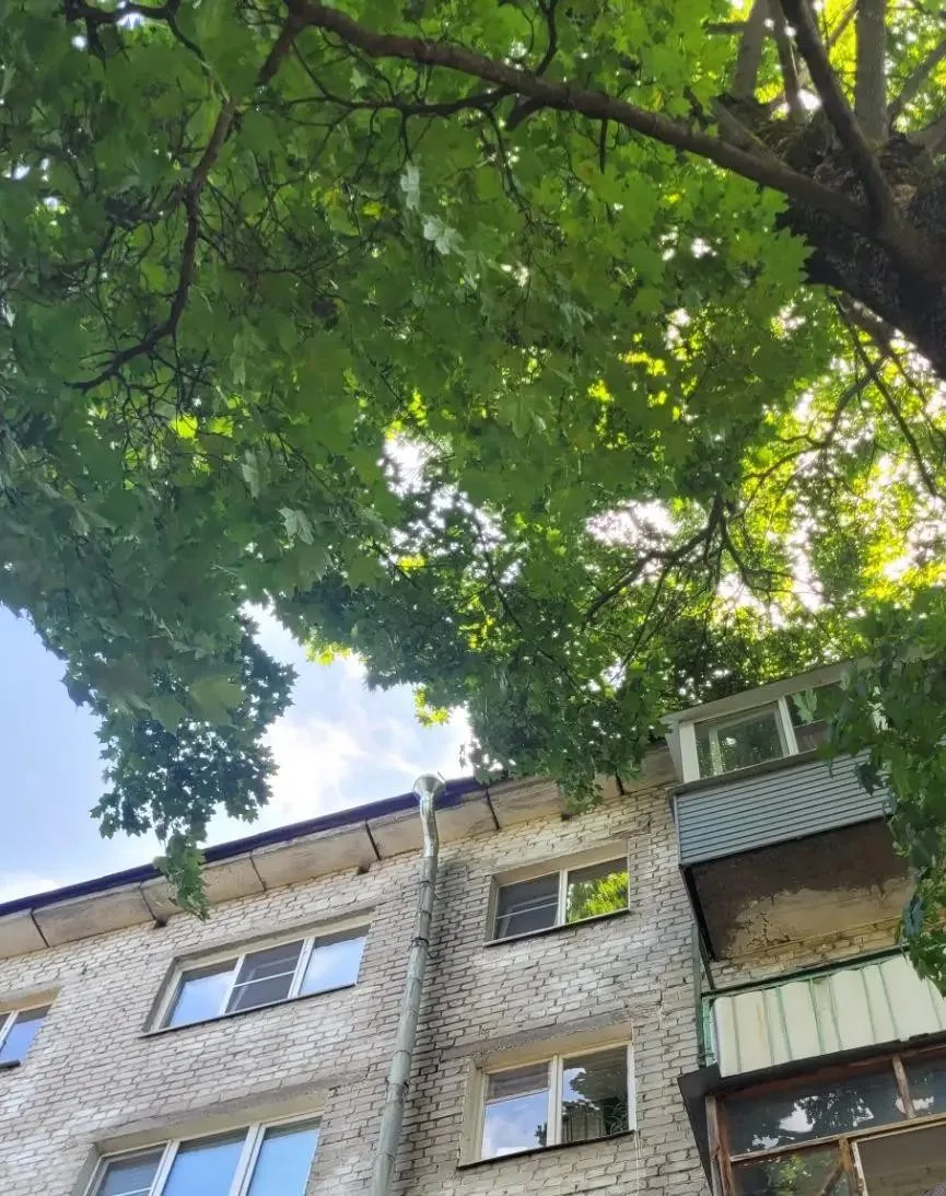Продолжаются работы по восстановлению водосточных систем на кровлях многоквартирных домов. Специалис