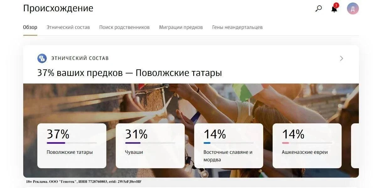 Как оказалось, что я наполовину татарин с генами неандертальца