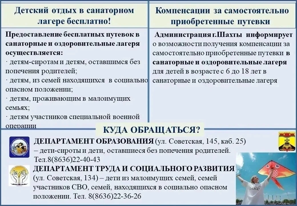 ‼ ВНИМАНИЕ! 
Детский летний оздоровительный отдых!