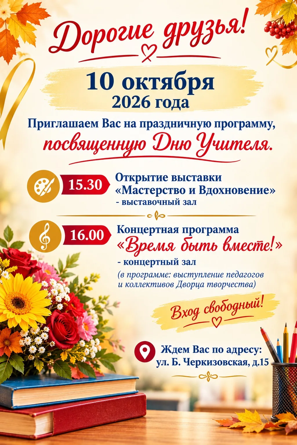 ДОРОГИЕ ДРУЗЬЯ!