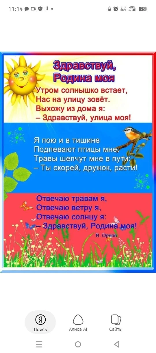 ☀Здравствуй, Родина моя🇷🇺. 
🌿Первое знакомство малышей 1-2 младшей группы с праздником-День Росси