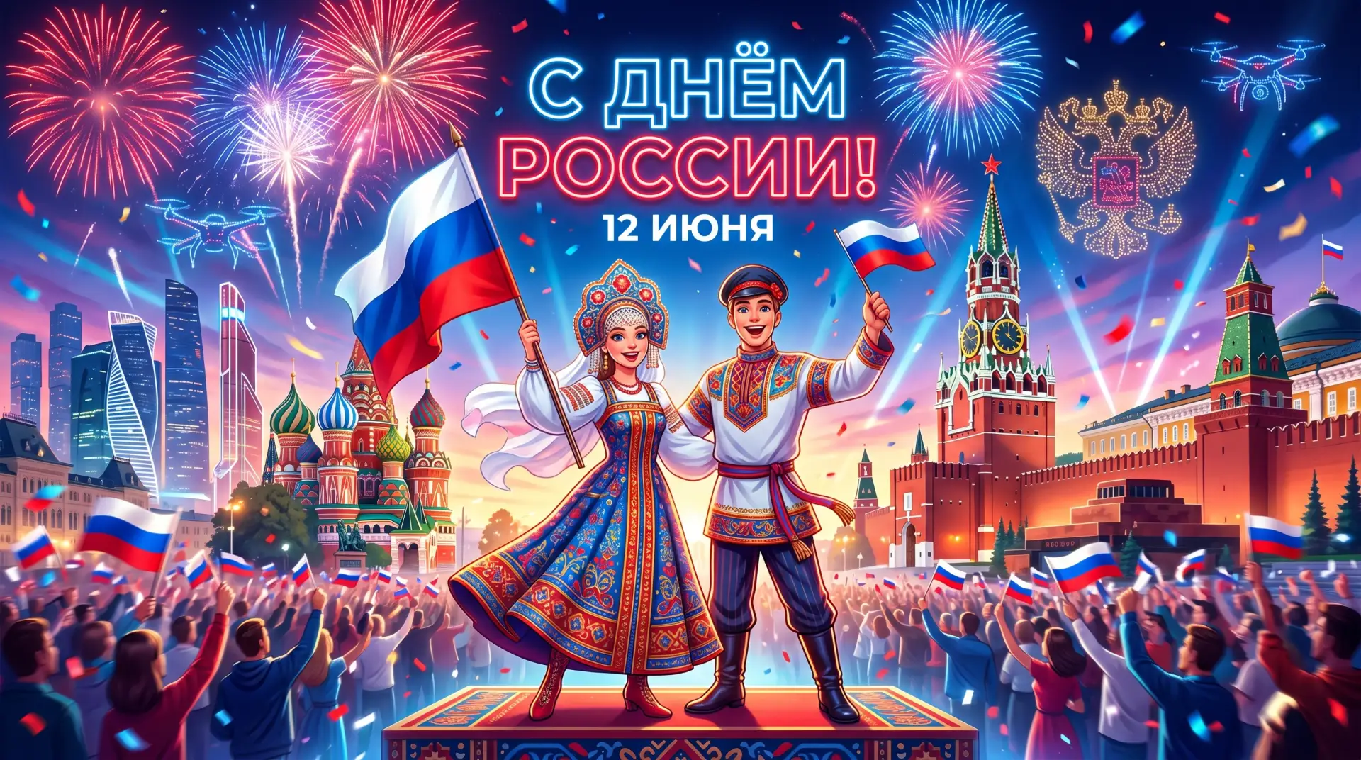 🎉 С Днём России! 🇷🇺

От всего сердца поздравляем вас с этим значимым праздником — Днём нашей вели
