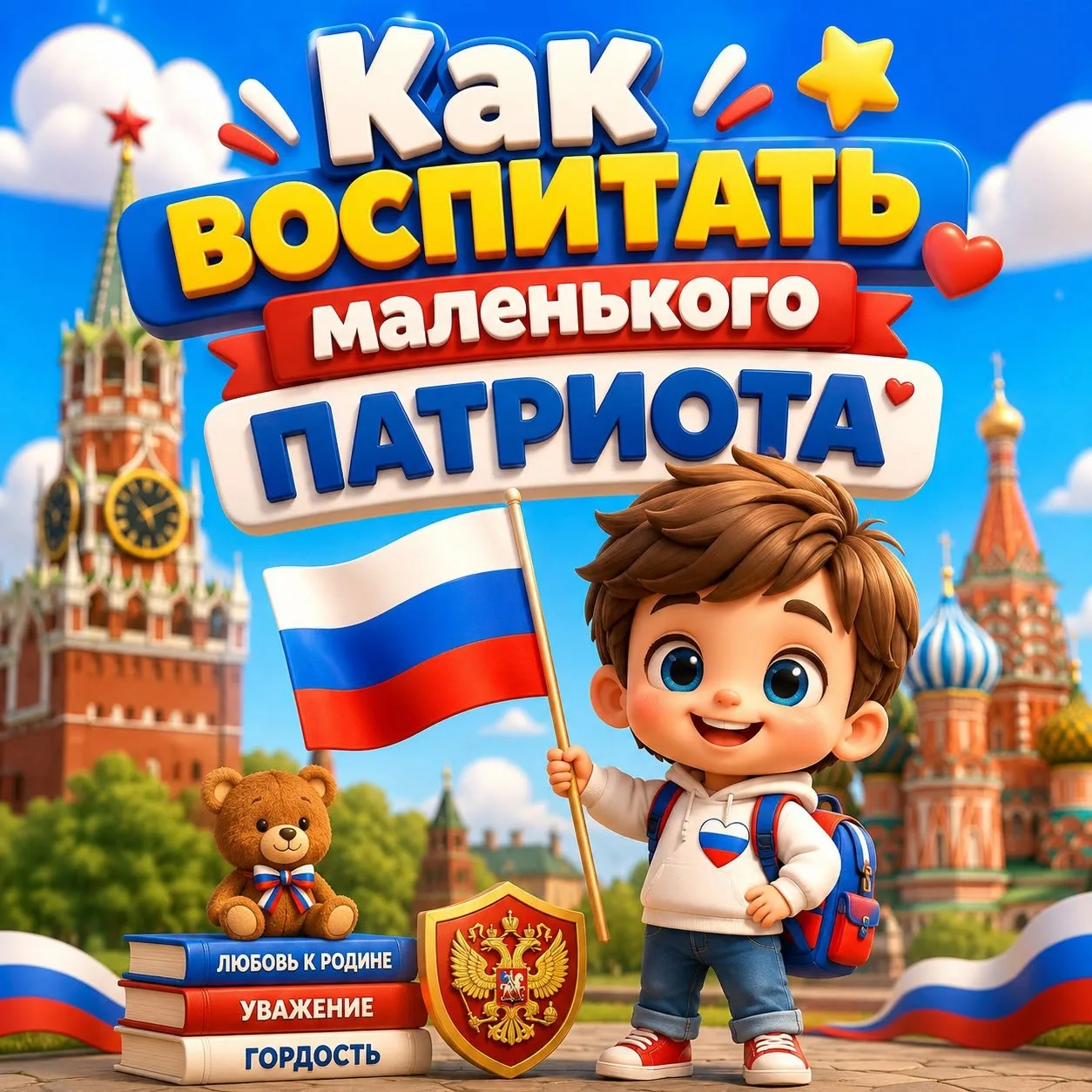 🇷🇺 Патриотизм без принуждения: как вырастить в ребёнке любовь к стране, не читая скуч...