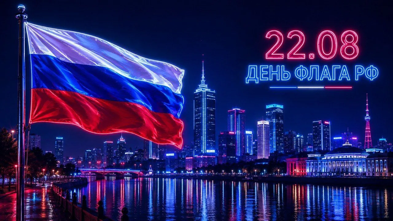 Три цвета великой страны. С Днём Государственного флага Российской Федерации!