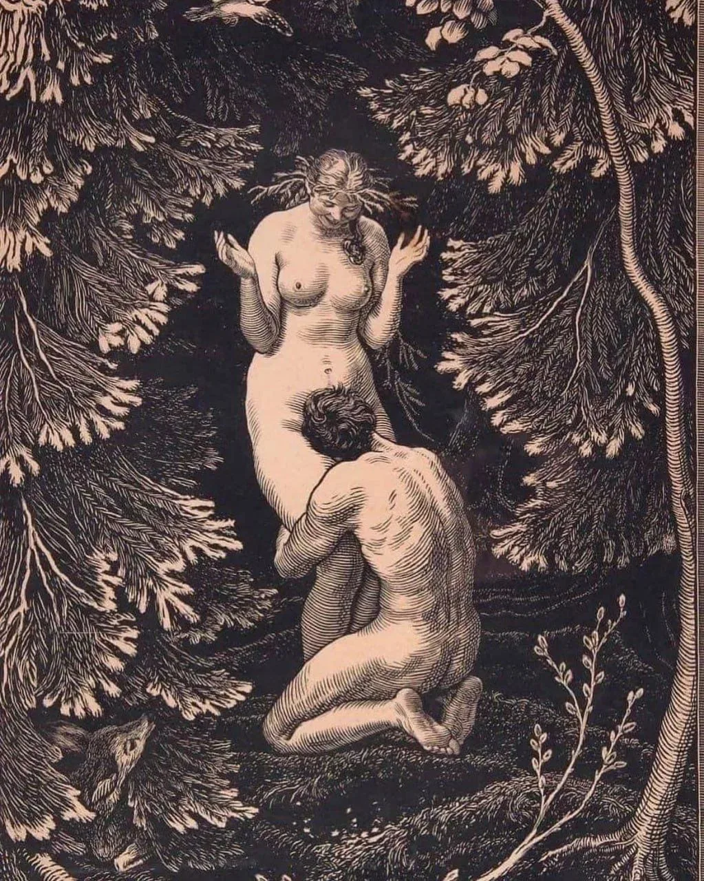 «Фрукт никогда не был яблоком.В раю», 1918.