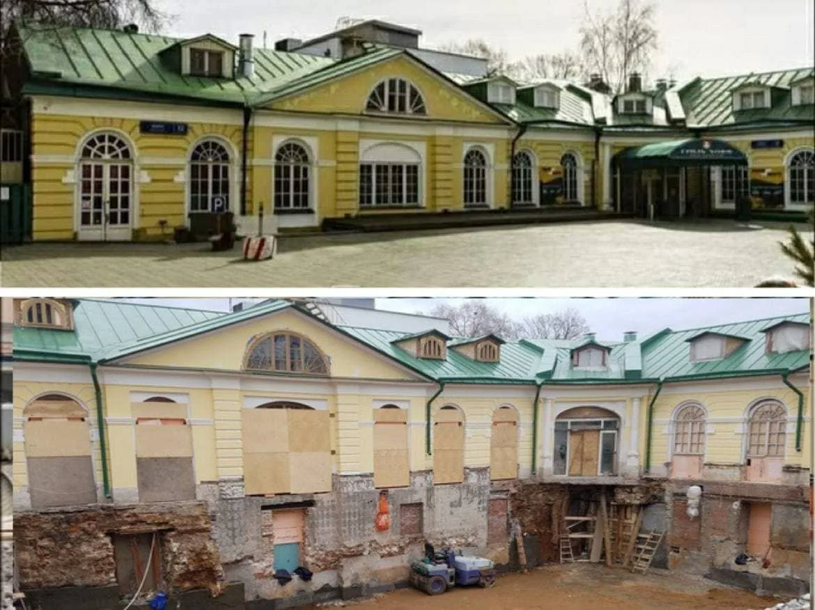 Москва, проспект Мира. Вопрос знатокам - зачем нужна дверь в землю?