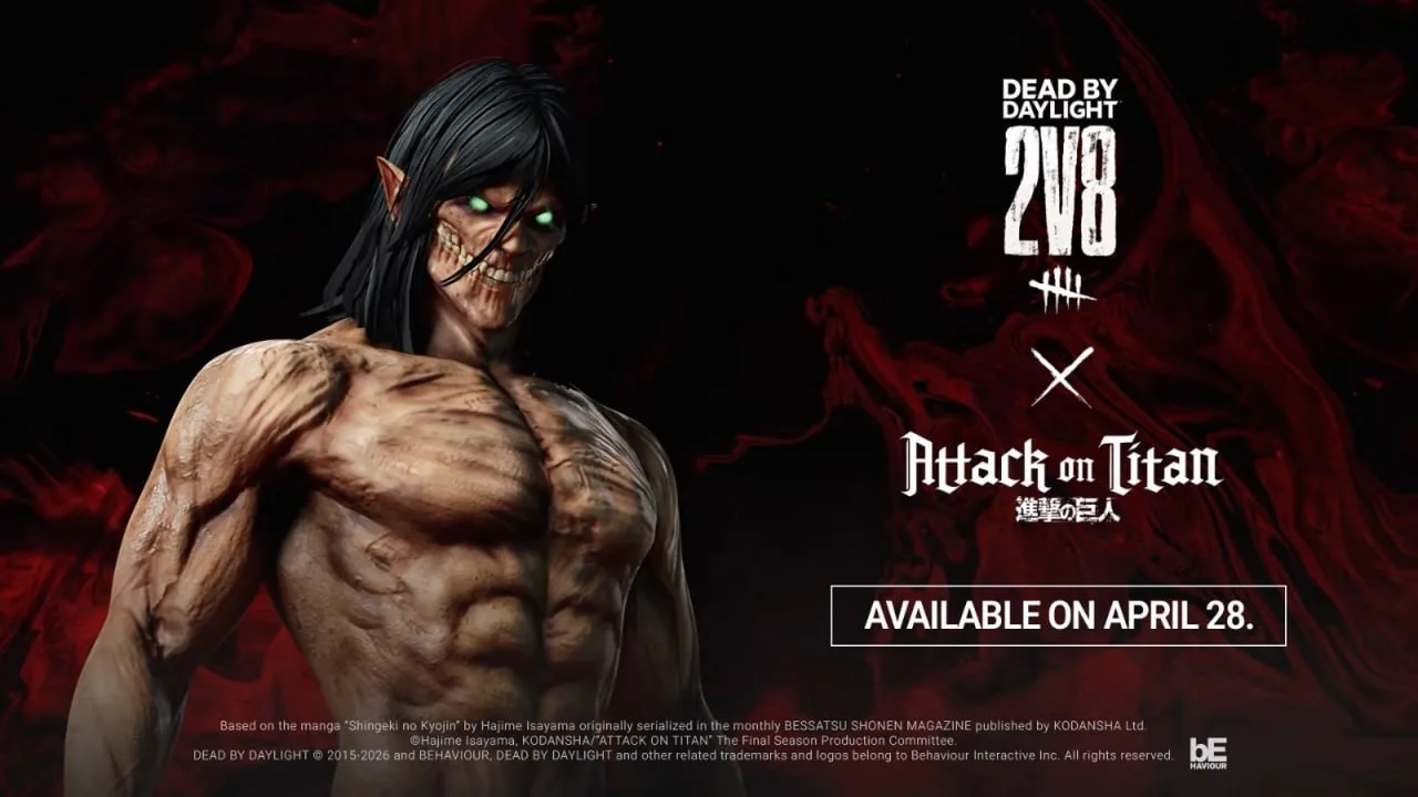 В Dead by Daylight появятся ТИТАНЫ — игра заколлабится с аниме «Атака Титанов».  Судя по трейлеру, н