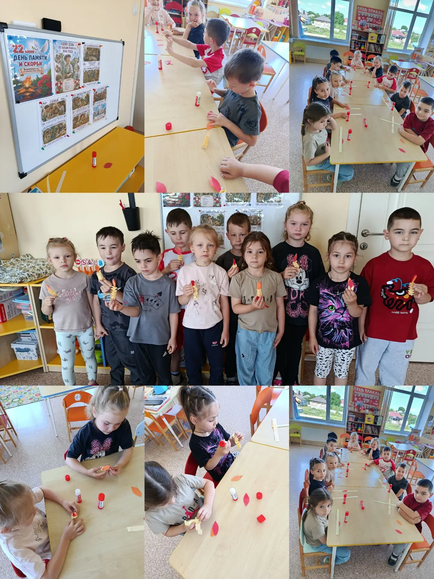 Беседа в средней группе, посвященная Дню памяти и скорби (22 июня), знакомит детей 4–5 лет с понятие