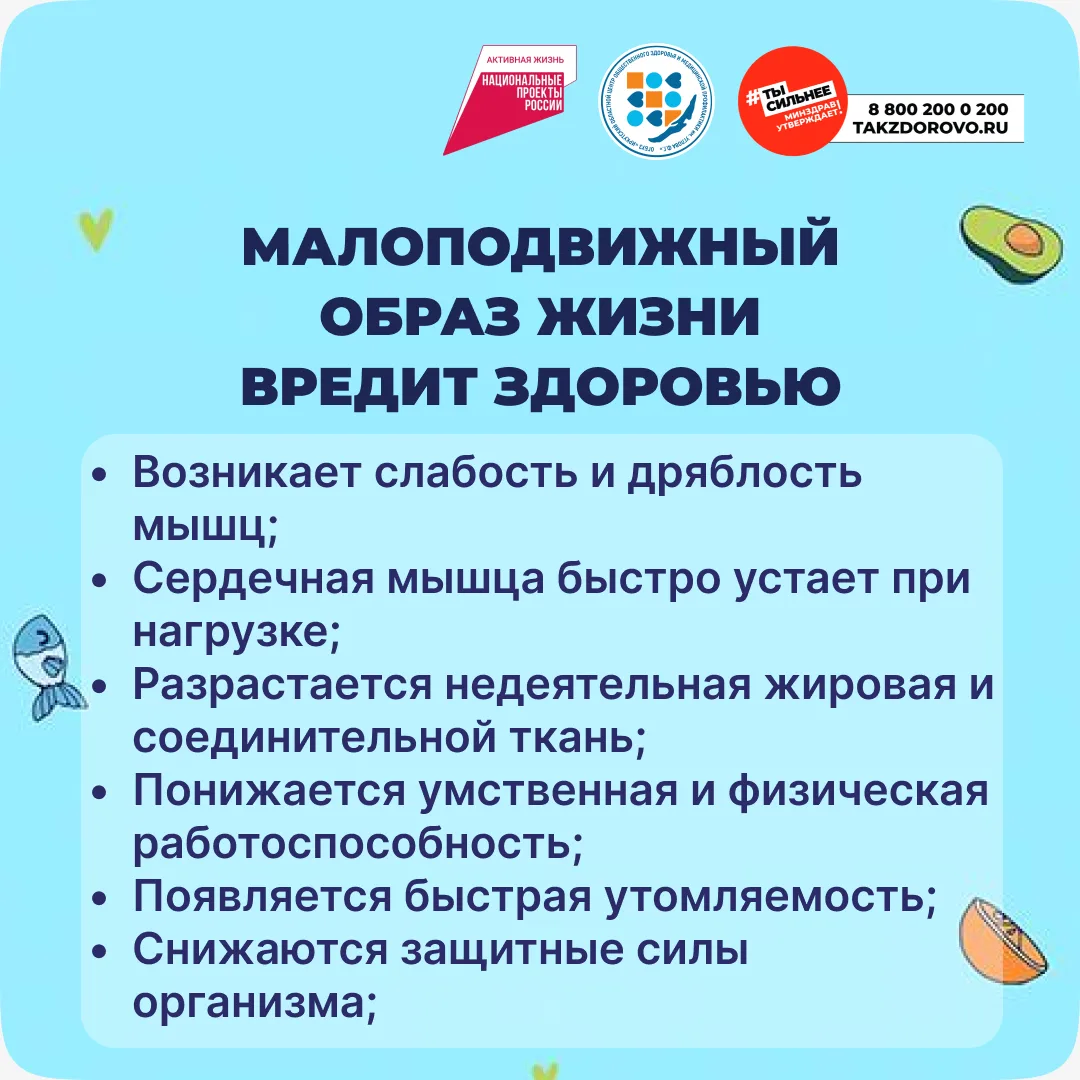 8-14 июня Неделя информирования о важности физической активности