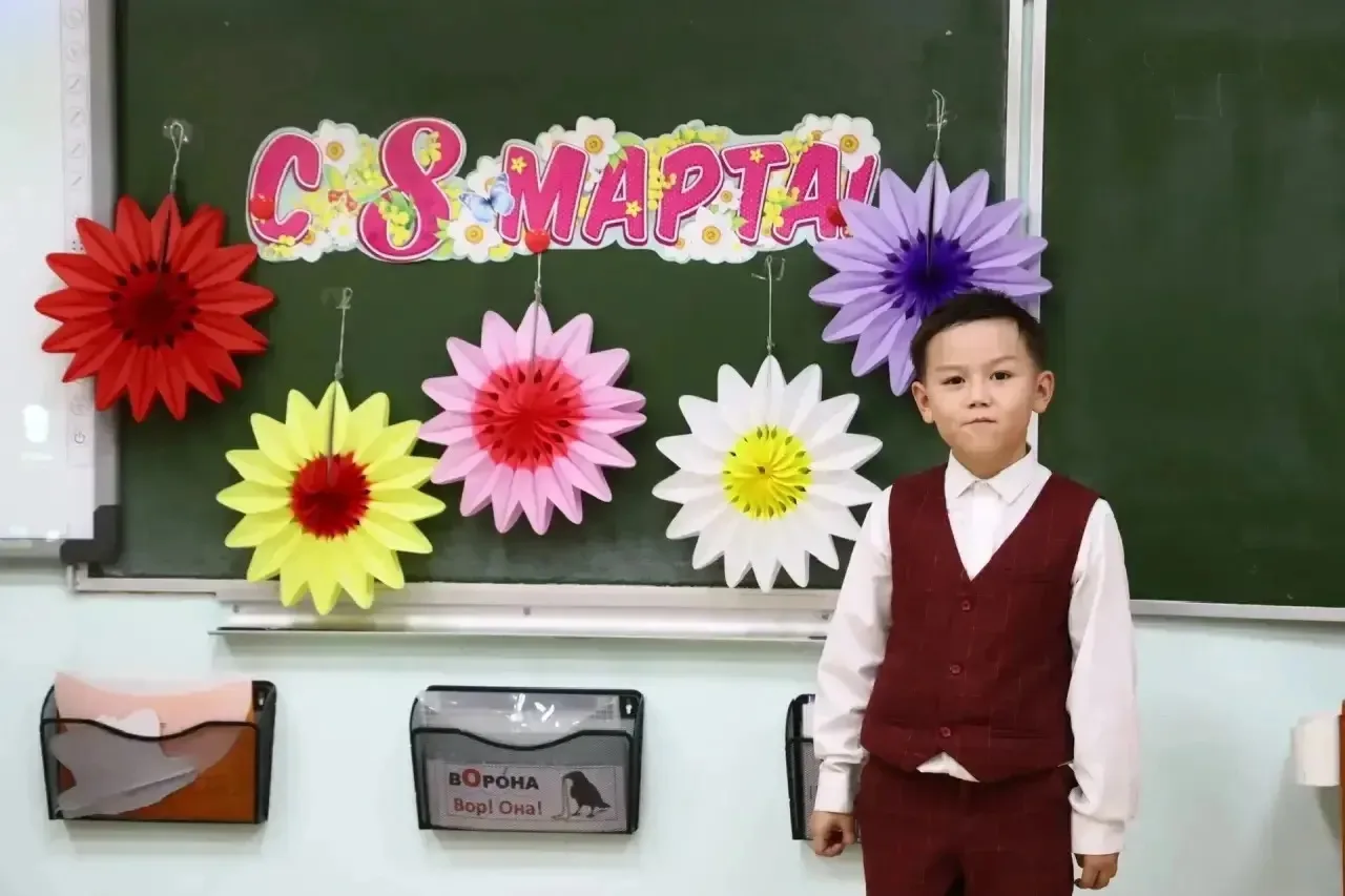🌸 Трогательный праздник в 1 «В» классе к 8 Марта 🌸  В 1 в классе прошёл незабываемый праздник «Для м