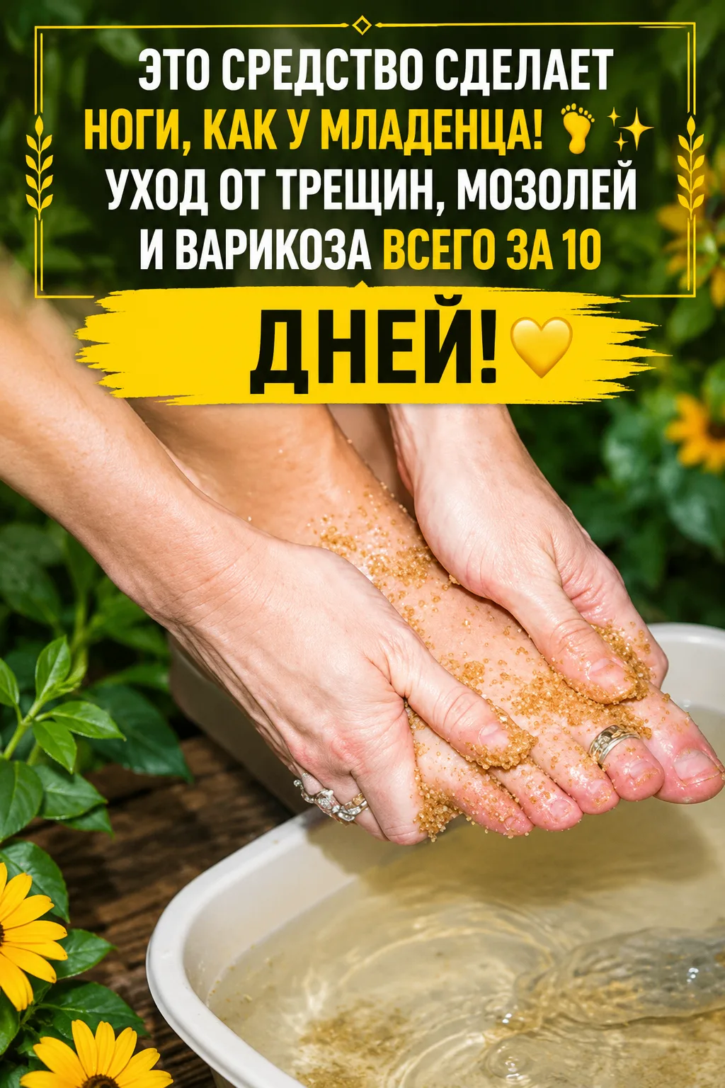 ЭТО СРЕДСТВО СДЕЛАЕТ НОГИ, КАК У МЛАДЕНЦА! 👣✨ УХОД ОТ ТРЕЩИН, МОЗОЛЕЙ И ВАРИКОЗА ВСЕГО...