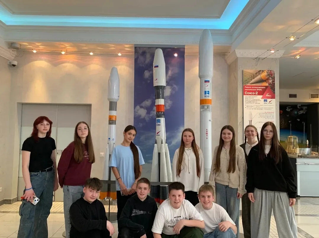 7Г класс посетил Музей космонавтики и ракетно-космической техники. 💫  💠 Ребята узнали о первом полёт