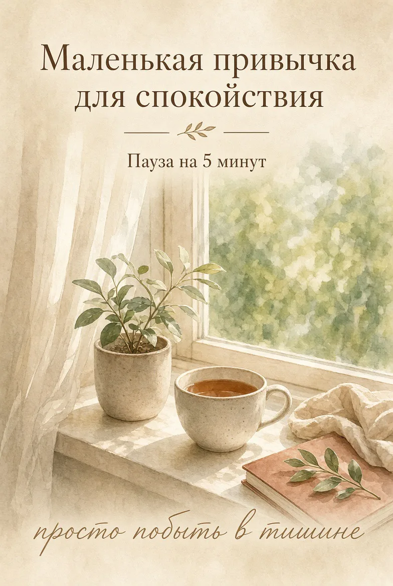 ☕ «Маленькая привычка для спокойствия»