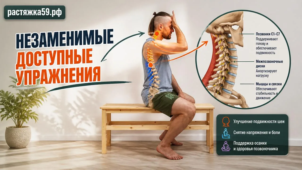 Упражнения для шеи с инструктором ЛФК: большая подробная инструкция  Хотите избавиться от скованност