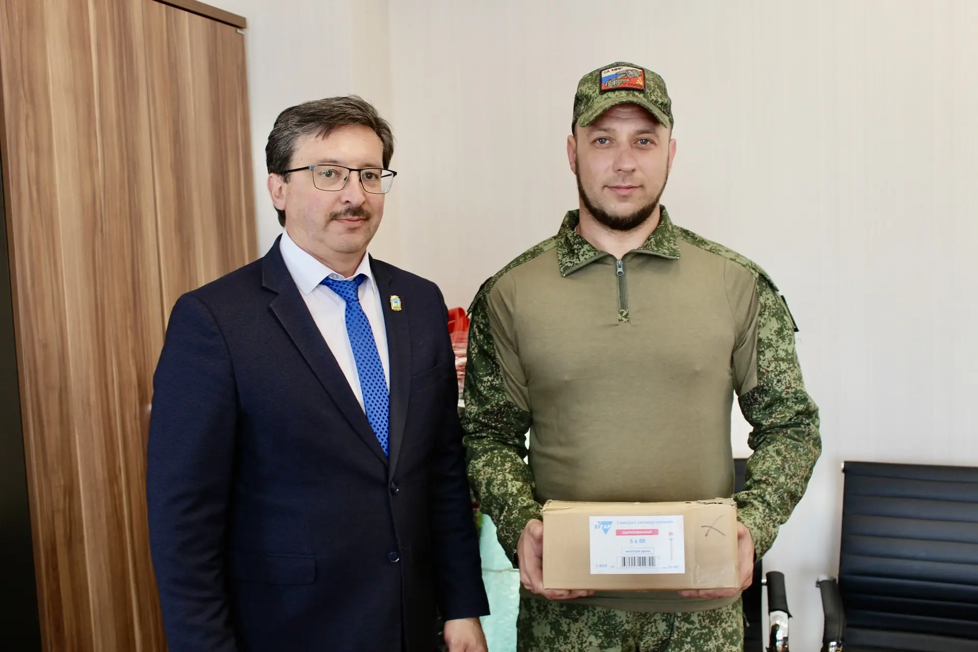📦 Администрация Орла передала бойцу СВО стройматериалы для обустройства блиндажей