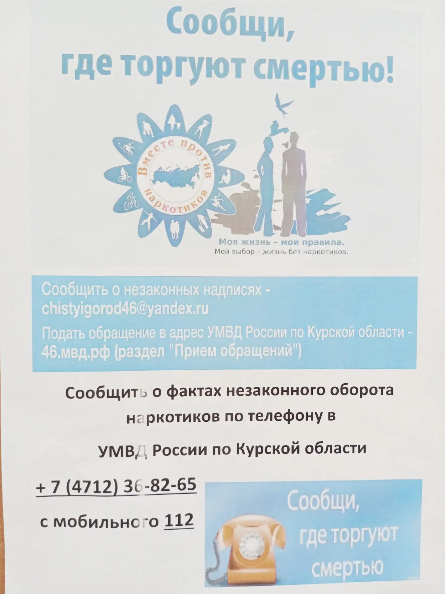 В период с 20 апреля по 1 мая 2026 года в Курской области проходит 1 этап Общероссийской акции по пр