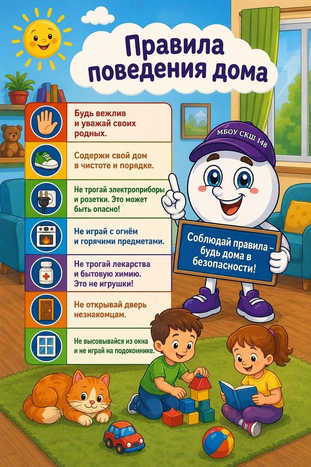 🏠🔑 Правила поведения дома, если остался один! 🔑🏠