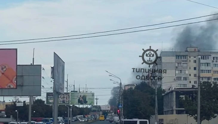 В районе Львовской что-то сильно горит.