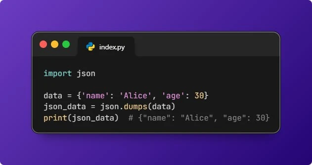 Использование json для работы с JSON данными