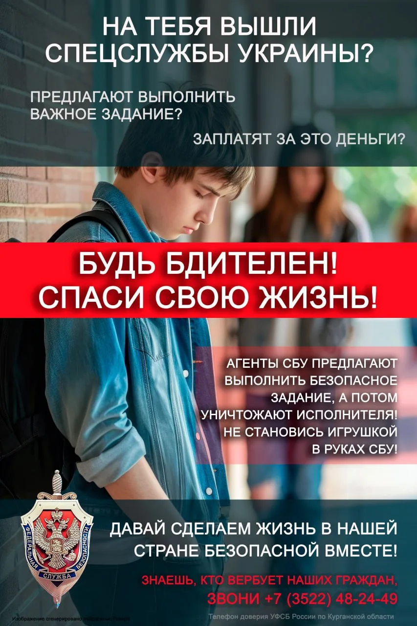 Профилактика идеологии терроризма с молодежью, УПС ФСБ России предупреждает: