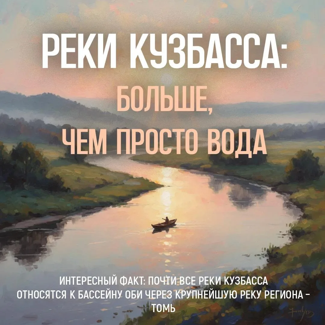 В Кузбассе рек и ручьёв настолько много, что их общая длина превышает 245 тысяч километ...