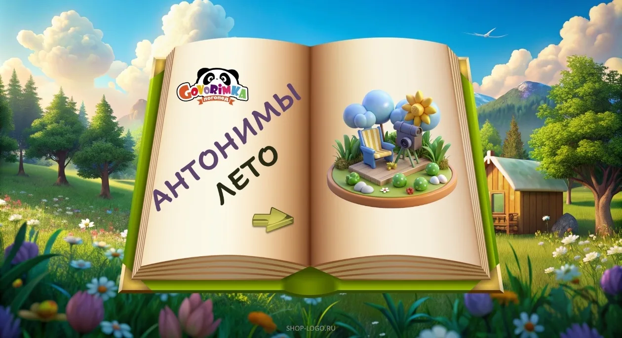 Летняя презентация 
Антонимы
☀️☀️☀️