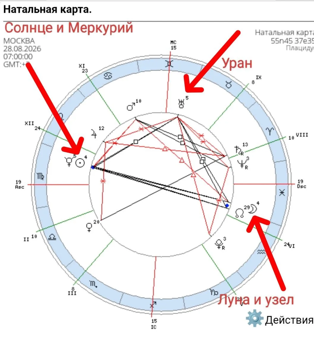 Карта затмения.