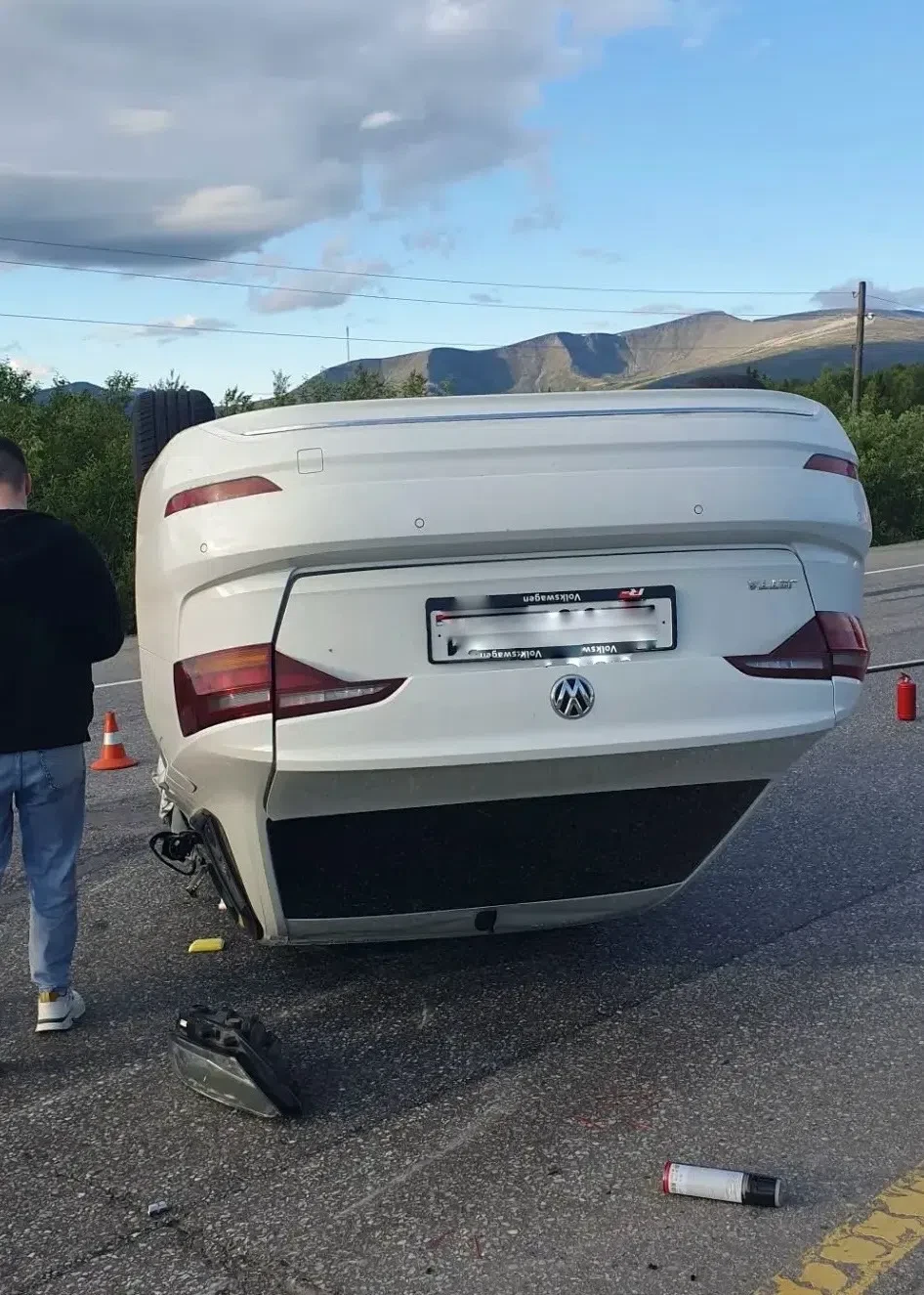 🚨ДТП на 9‑м километре дороги Апатиты - Кировск: столкнулись автомобили Volkswagen Jett...