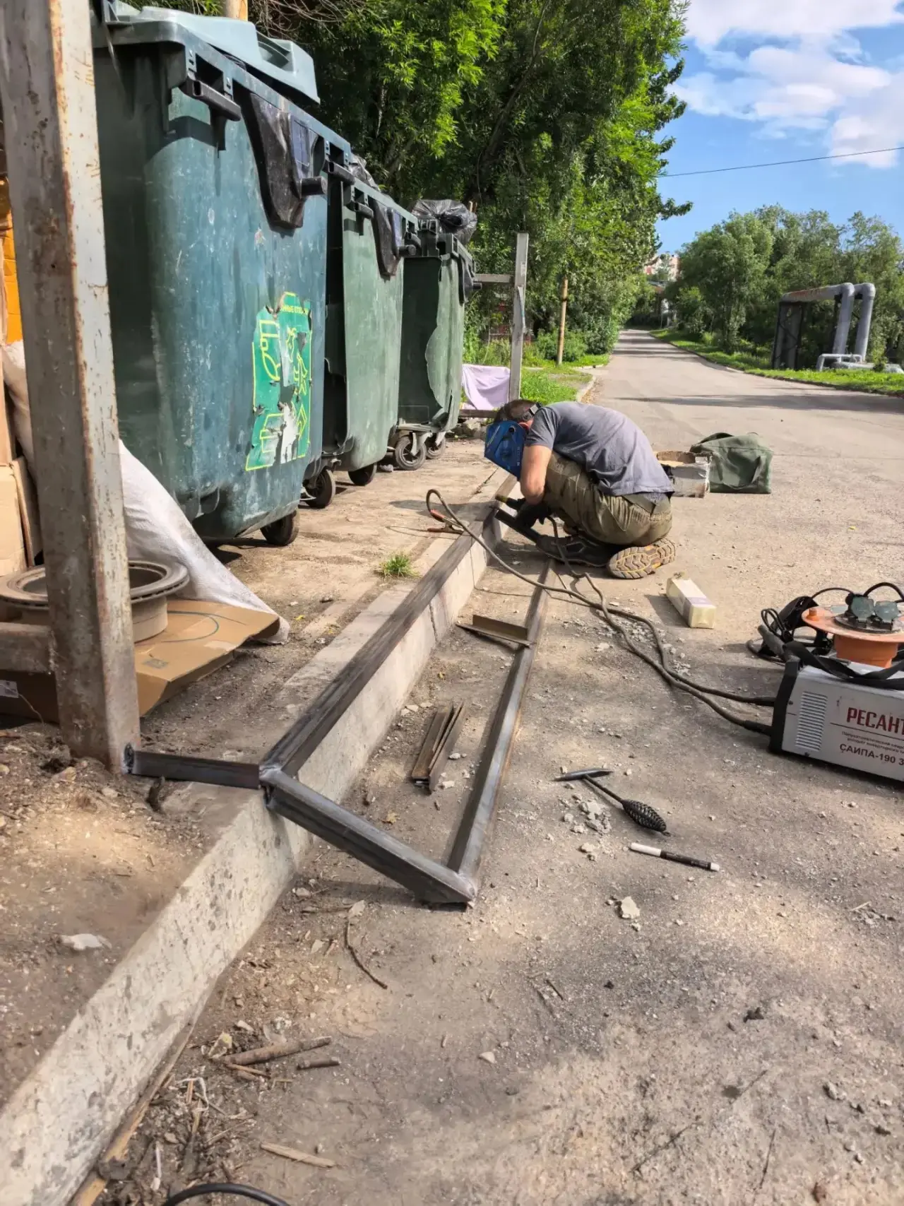 Ремонт площадок ТКО✅