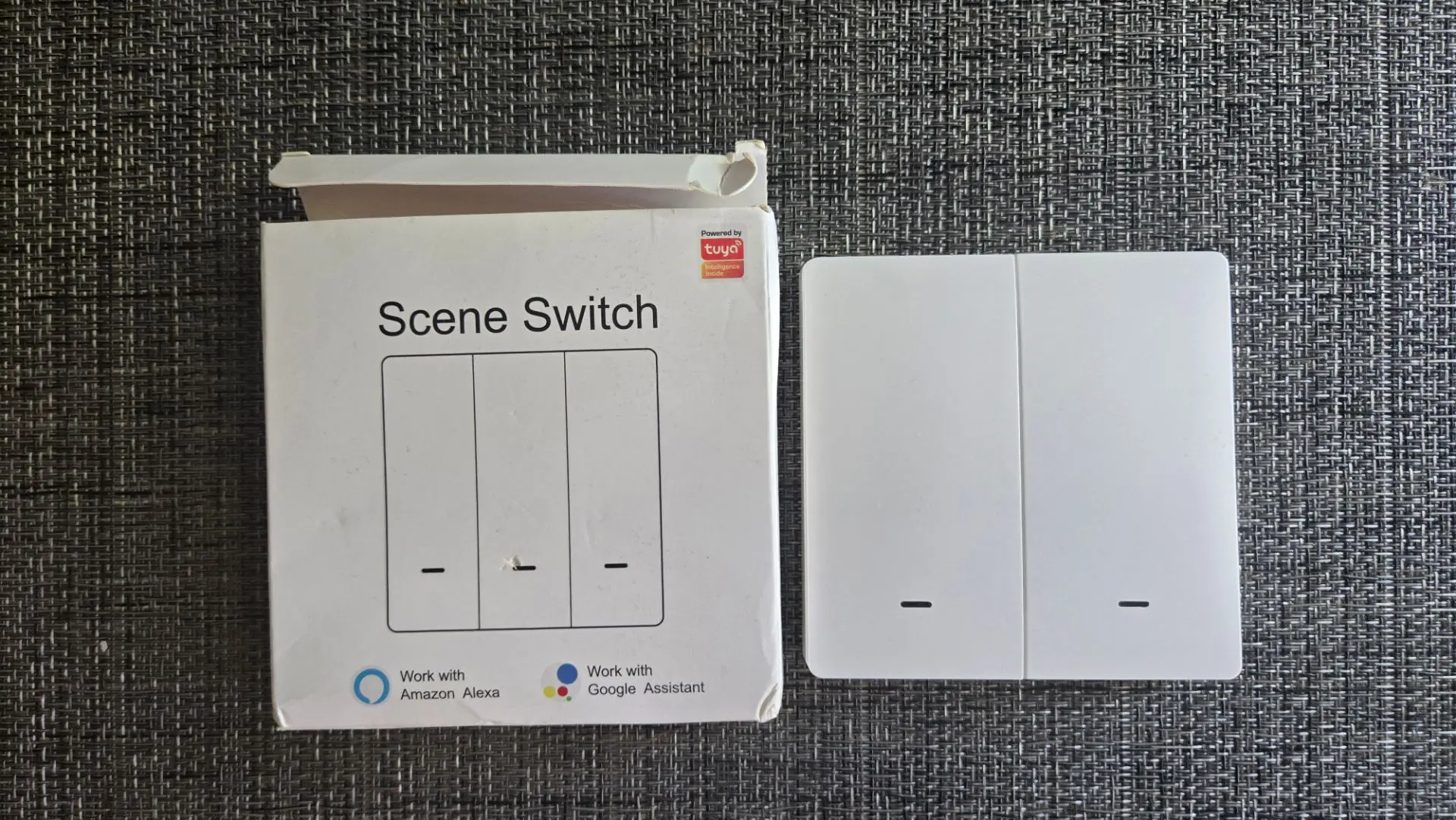 Продам умный выключатель. 2 клавиши. Tuya ZigBee 3.0 (новый).