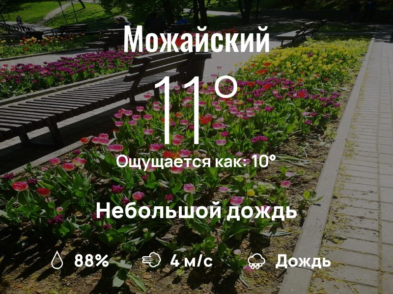 Что с погодой в Можайском?