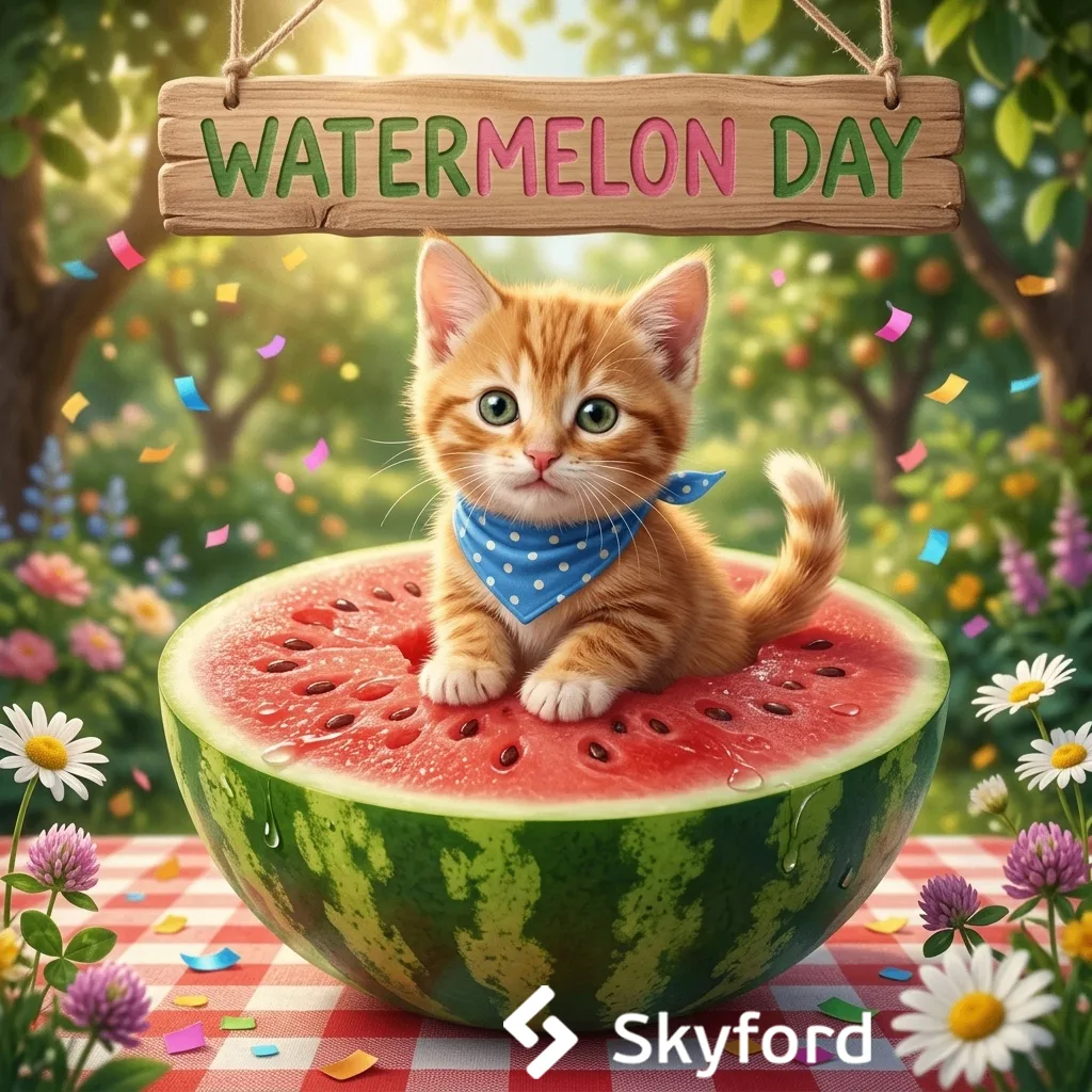 🍉 Международный день арбуза: сочный праздник на 8 языках!