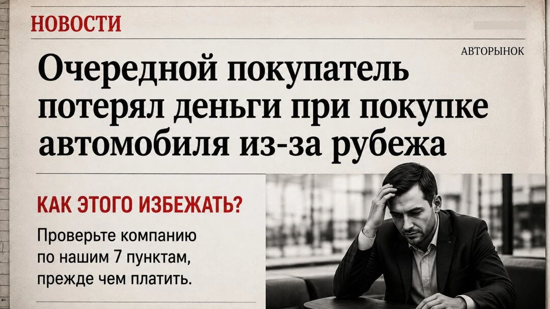 Не переводите деньги за автомобиль!