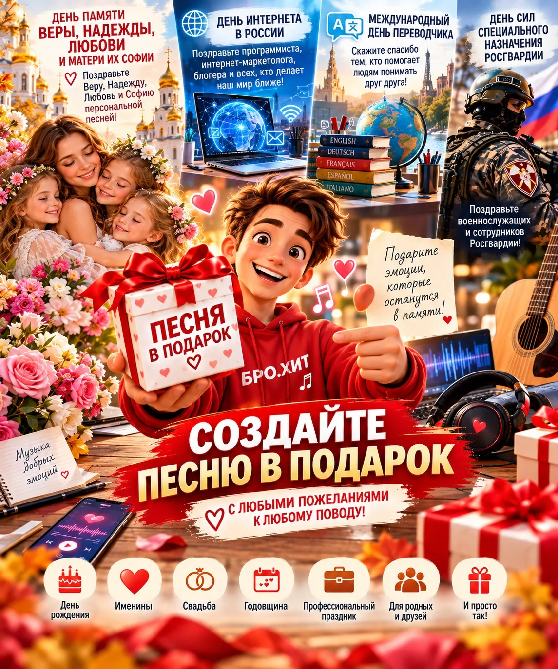 🎵 30 сентября — подарите песню тем, кто вам дорог ❤️